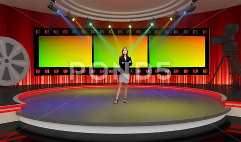 Tricaster Psd TV Studio Set for Entertainment-35 PSDテンプレート