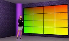 Tricaster Psd TV Studio Set for News-39 PSD Template
