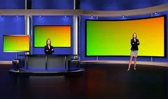 Tricaster Psd TV Studio Set for Election PSD Template