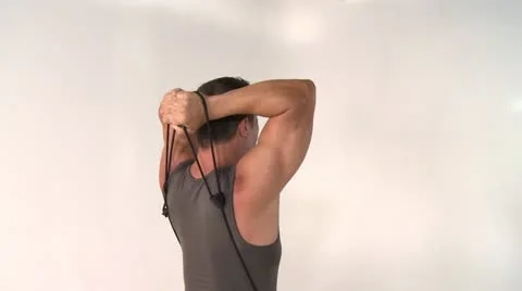 TRICEP exercises Stock Footage 17852183