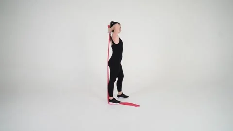 Tricep extensions Stock Footage 314192589