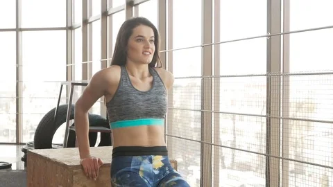 Triceps dips Stock Footage 85099085