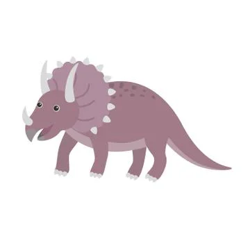 Triceratops dinosaur vector Stock Illustration