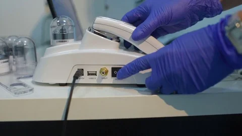 Trichoscopy is a method of examining hair Stock-Footage 81131538