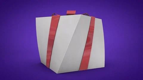 Trick Box on purple background 스톡 동영상 41775409