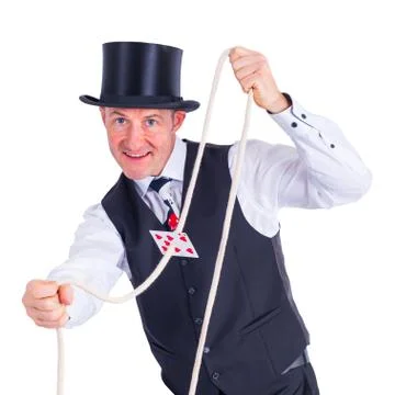 Trick with cards Stock Photos