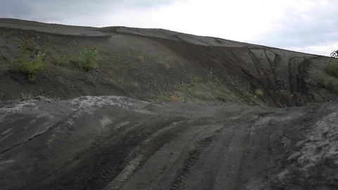 Trick on a motorcycle  Stock Footage 82852282