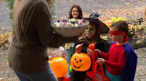 Trick or Treat 401 Stock Footage