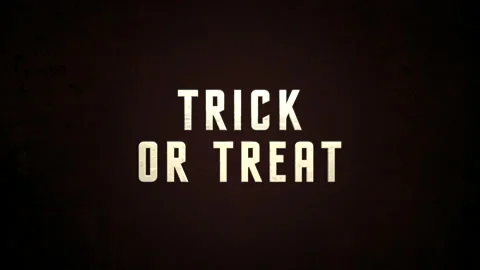 Trick Or Treat on dark texture in night Stock Footage 217419006