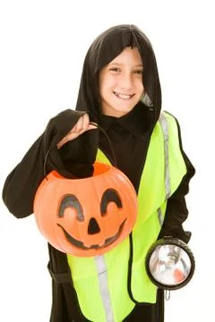 Trick Or Treating Safely Stock Photos