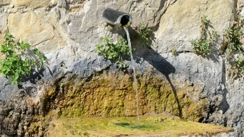 Trickle of drinking water Stock Footage 196171950
