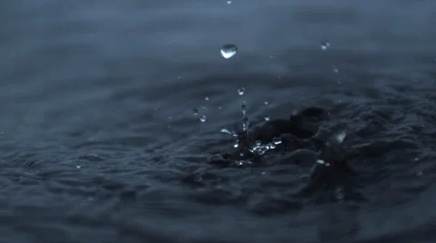 Trickle. Water drop. tear Stock Footage