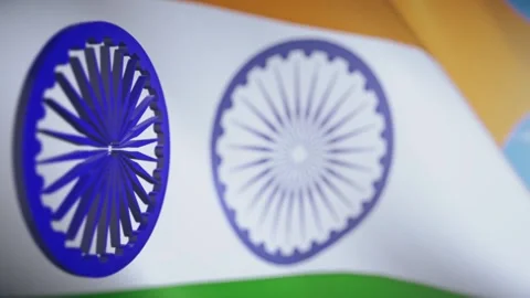 Tricolor flag Stock Footage 144307851