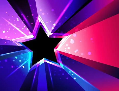 Tricolor star Stock Illustration