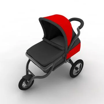 Tricycle baby buggy 3D Model
