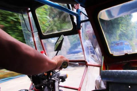 Tricycle driver Stock Photos