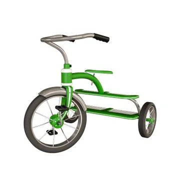 Tricycle isolated on white Stock Illustration