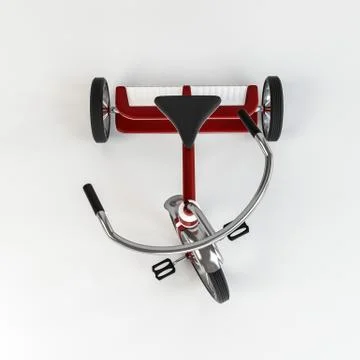 Tricycle isolated on white Stock Illustration
