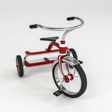 Tricycle isolated on white Stock Illustration