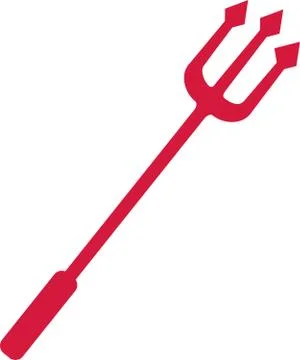 Trident devil Illustrazione stock