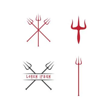 Trident illustration vector Stock Illustration