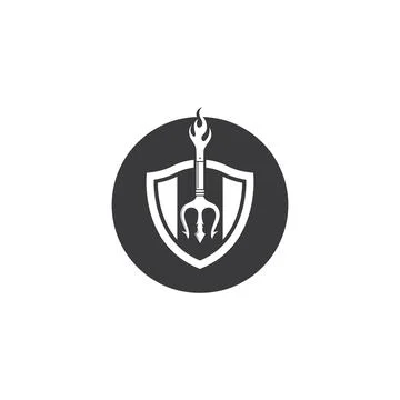 Trident Logo Template vector icon illustration イラスト素材
