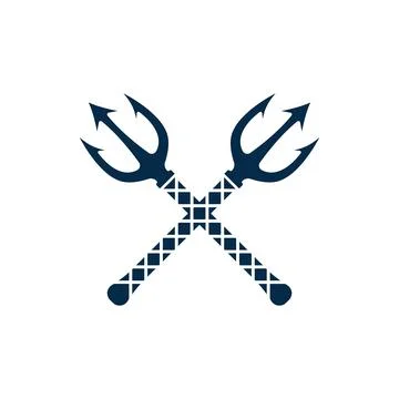 Trident Logo Template vector icon Stock Illustration