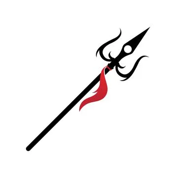 Trident Logo Template vector icon 스톡 일러스트