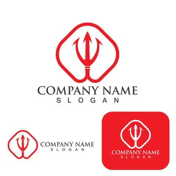 Trident Logo Template vector icon イラスト素材