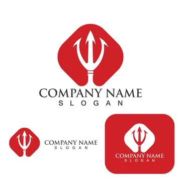 Trident Logo Template vector icon イラスト素材