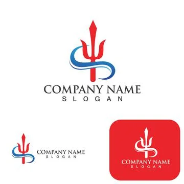 Trident Logo Template vector icon イラスト素材