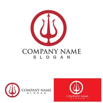 Trident Logo Template vector icon イラスト素材