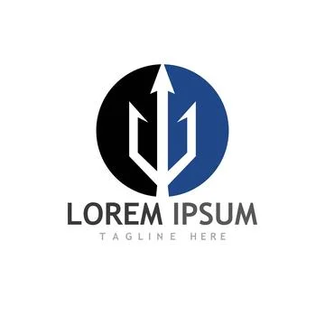 Trident Logo Template vector icon Stock Illustration