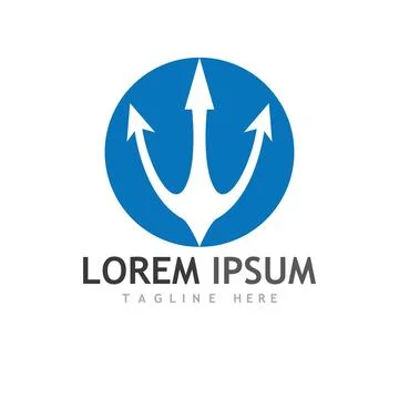 Trident Logo Template vector icon イラスト素材