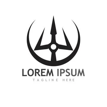 Trident Logo Template vector icon イラスト素材