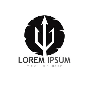 Trident Logo Template vector icon Stock Illustration