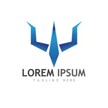 Trident Logo Template vector icon イラスト素材