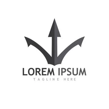 Trident Logo Template vector icon イラスト素材