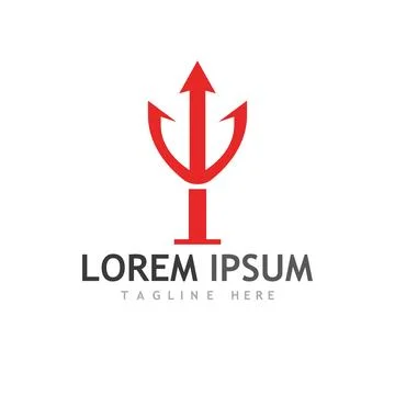 Trident Logo Template vector icon イラスト素材