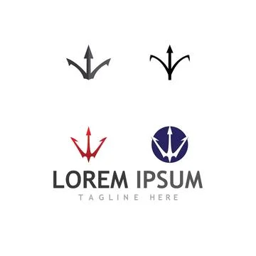Trident Logo Template vector icon イラスト素材