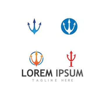 Trident Logo Template vector icon イラスト素材