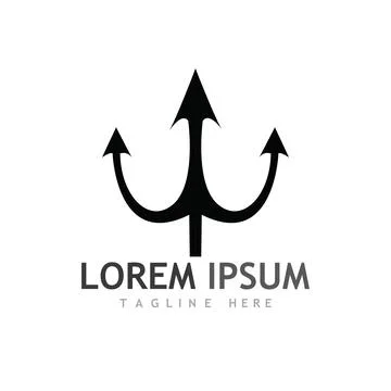 Trident Logo Template vector icon 스톡 일러스트