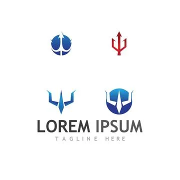 Trident Logo Template vector icon イラスト素材