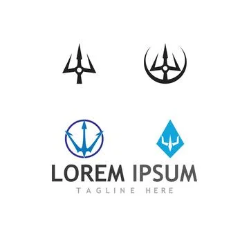 Trident Logo Template vector icon イラスト素材