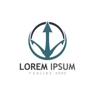 Trident Logo Template vector icon イラスト素材