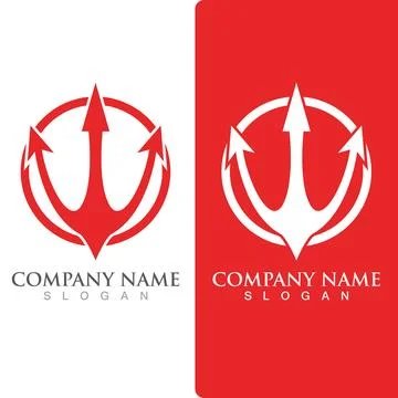 Trident Logo Template vector icon イラスト素材