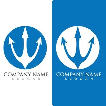 Trident Logo Template vector icon イラスト素材