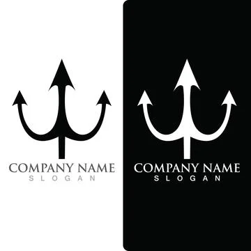 Trident Logo Template vector icon イラスト素材
