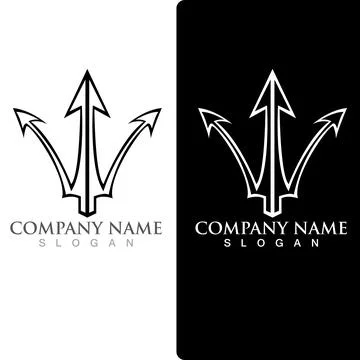 Trident Logo Template vector icon イラスト素材