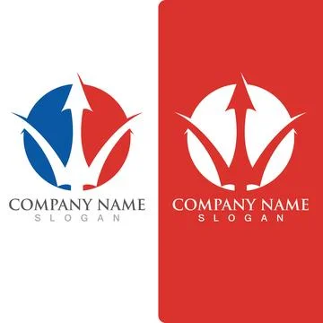 Trident Logo Template vector icon イラスト素材